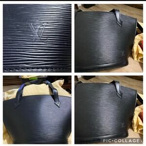 Louis vuitton St. Jacques epi black handbag PM, like new!!